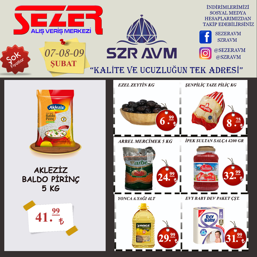 <p>CUMA-c.tesi-PAZAR ISLAKHAVLU120LI 3,99 ZEYTIN6,99 SIVISABUN4LT7,99 TAZESENPILIC8,75 ACEC.SUYU4LT9,99 SOLO8LIHAVLU11,99 SILEN16LIT.KAGIT11,99 PANTENESAMPUAN12,49 MERCIMEK5KG24,99 YONCAYAG4LT29,99 ALO6KG29,99 EVYBABYDEV31,99 IPEKSULTANSALCA4200GR32,99 AKLEZIZBALDO5KG41,99</p>
